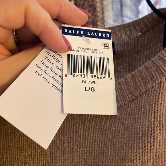 NWT polo Ralph Lauren CASHMERE SWEATER DRESS 👗 - Picture 8 of 9